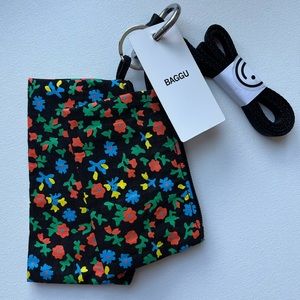 Baggu Calico Flowers Pouch Lanyard